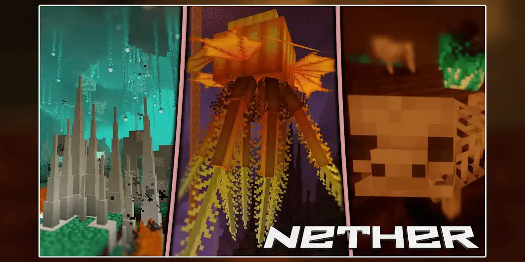 Play Nether Mod [Netherite Update] pour Minecraft PE  and enjoy Nether Mod [Netherite Update] pour Minecraft PE with UptoPlay